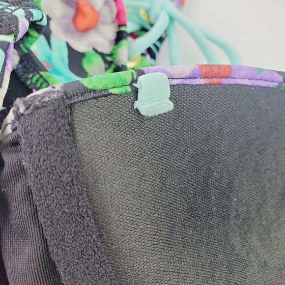 Victoria's Secret Floral Lace-up Two Piece Bikini - Picture 13 of 13